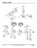 Air Cleaner Group Muffler Group Diagram and Parts List for 123435-0168-E1  Briggs and Stratton Engine